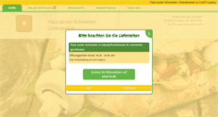 Desktop Screenshot of pizzaleckerschmecker.de