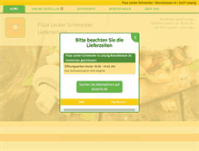 Tablet Screenshot of pizzaleckerschmecker.de